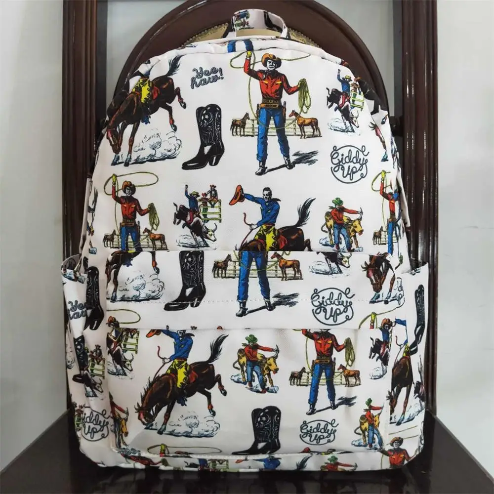 

Wholesale Baby Boy Boy Girl Backpack Western Rodeo Daypack Toddler Children Horse Outdoor Portable Kids School Bag