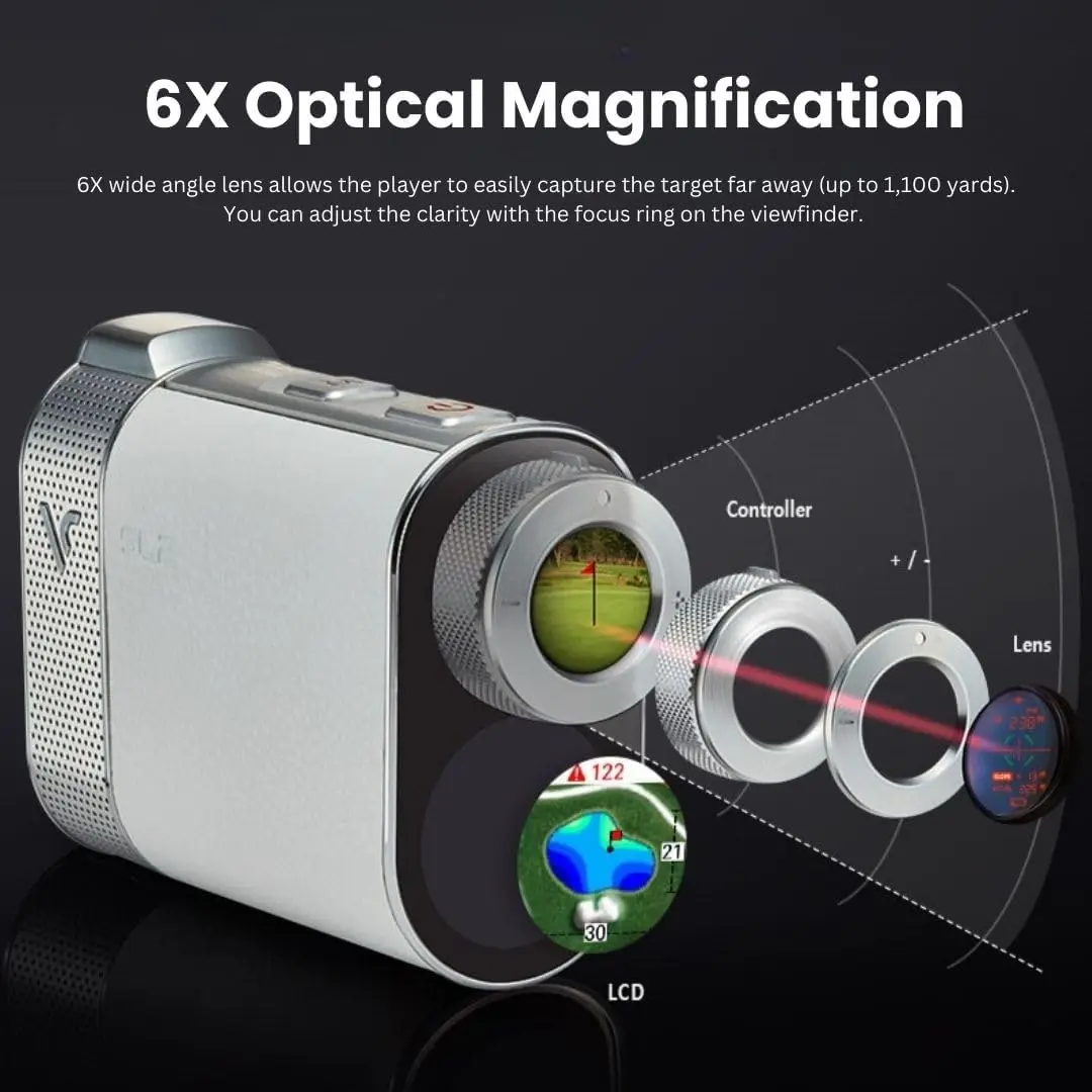 SL2 Golf GPS Laser Rangefinder Distance Measuring Flag Pole Locking Vibration Slope Mode Tournament Switch Continuous Scan
