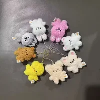 Cute 5cm Stray Kids SKZ Mini Keychain Pendant skzoo fangcanli Plush Backpack Car Accessories Pendant Couple Gift
