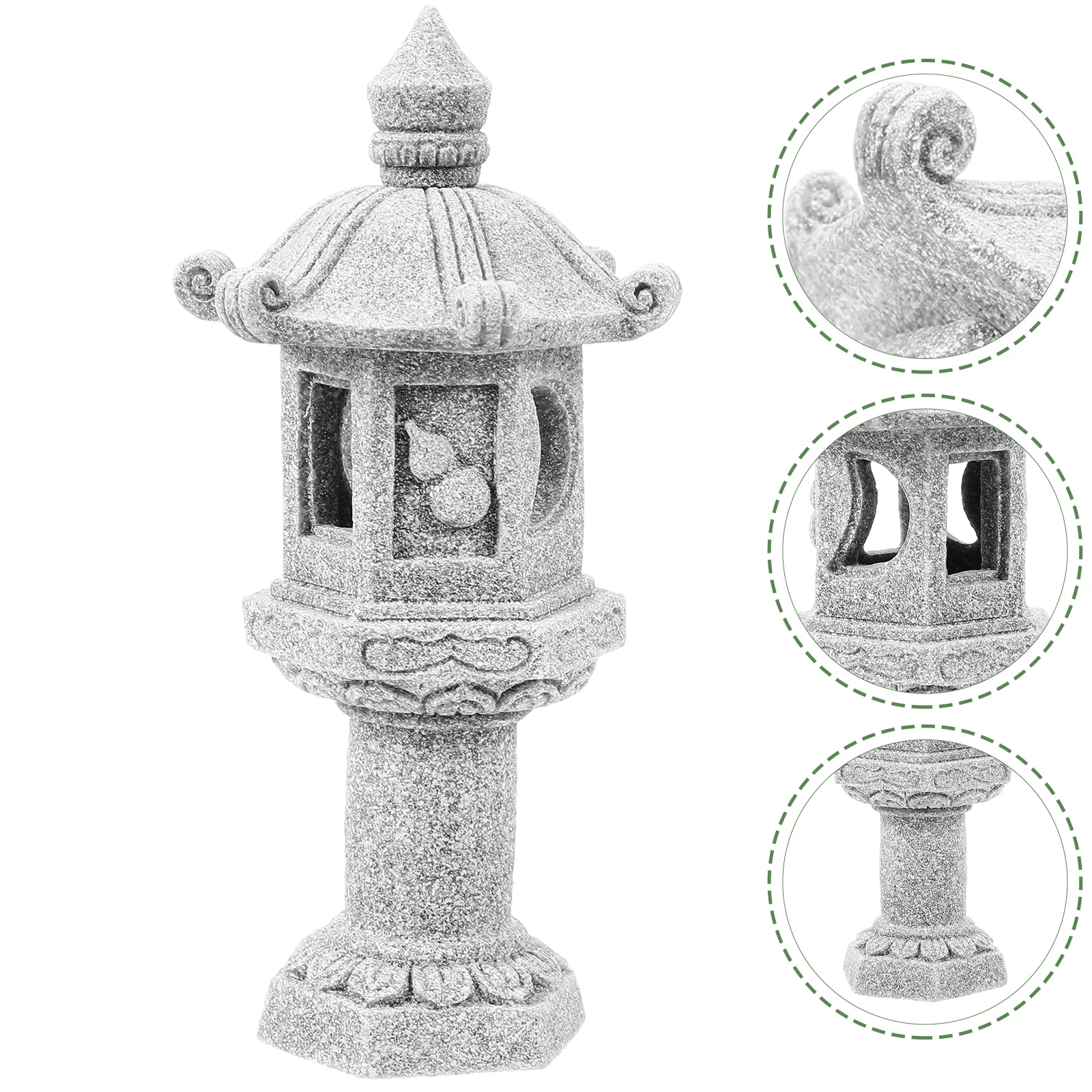 

Micro Landscape Decors Small Garden Ornament Fairy Accessories Lantern Pagodas Mini Ornaments Pavilion Rock Decorations