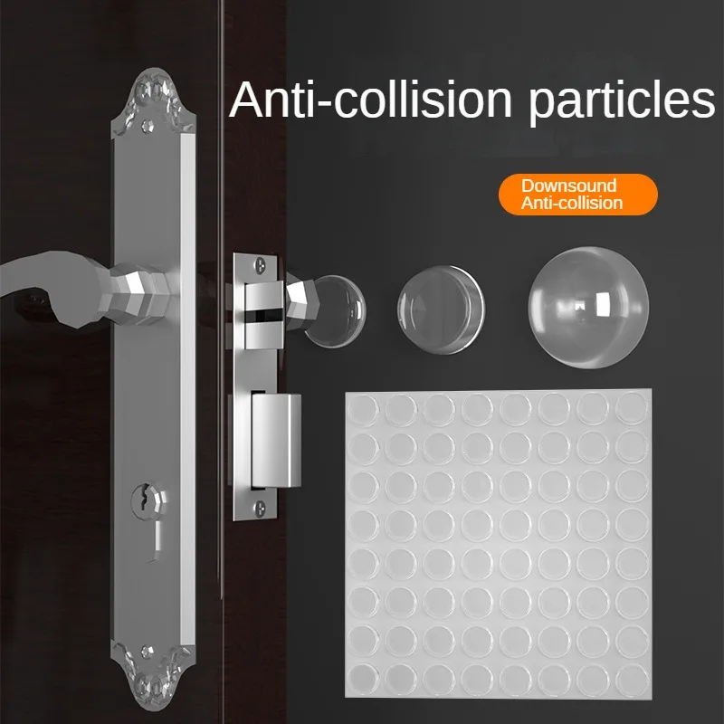 1 Sheet Self Adhesive Buffer Pads Silicone Door Stopper Cabinet Bumpers Wall Protector Furniture Refrigerator Anti-crash Pad