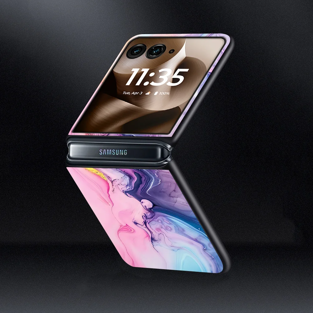 Marble Pattern Foldable Phone Case