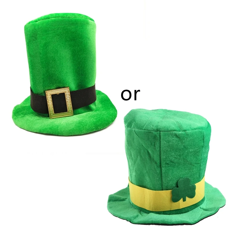 

Patrick Day Irish Festival Hat Green Leprechaun Cap Top Hat Supplies Dropship