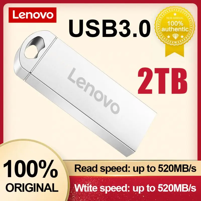 Lenovo Usb3.0 Flash Drive 2 Tb Pendrive 128Gb Memory Stick Pen Drive Flash Usb C Stick 2 Tb Memoria Usb Per Ps5 Ps4 Spedizione Gratuita