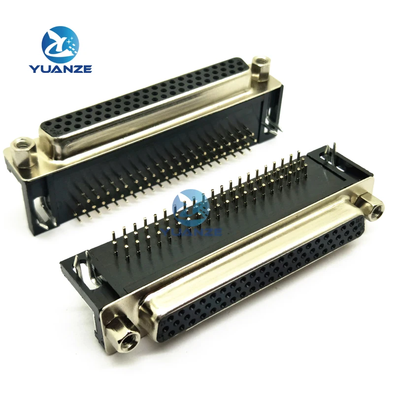 1 Pz Db62 Femmina Maschio Pcb Mount D-Sub 62Pin Connettore Pcb Connettore Rs232 Ago Piegato A 90 Gradi Dr62 Nuovo Caldo