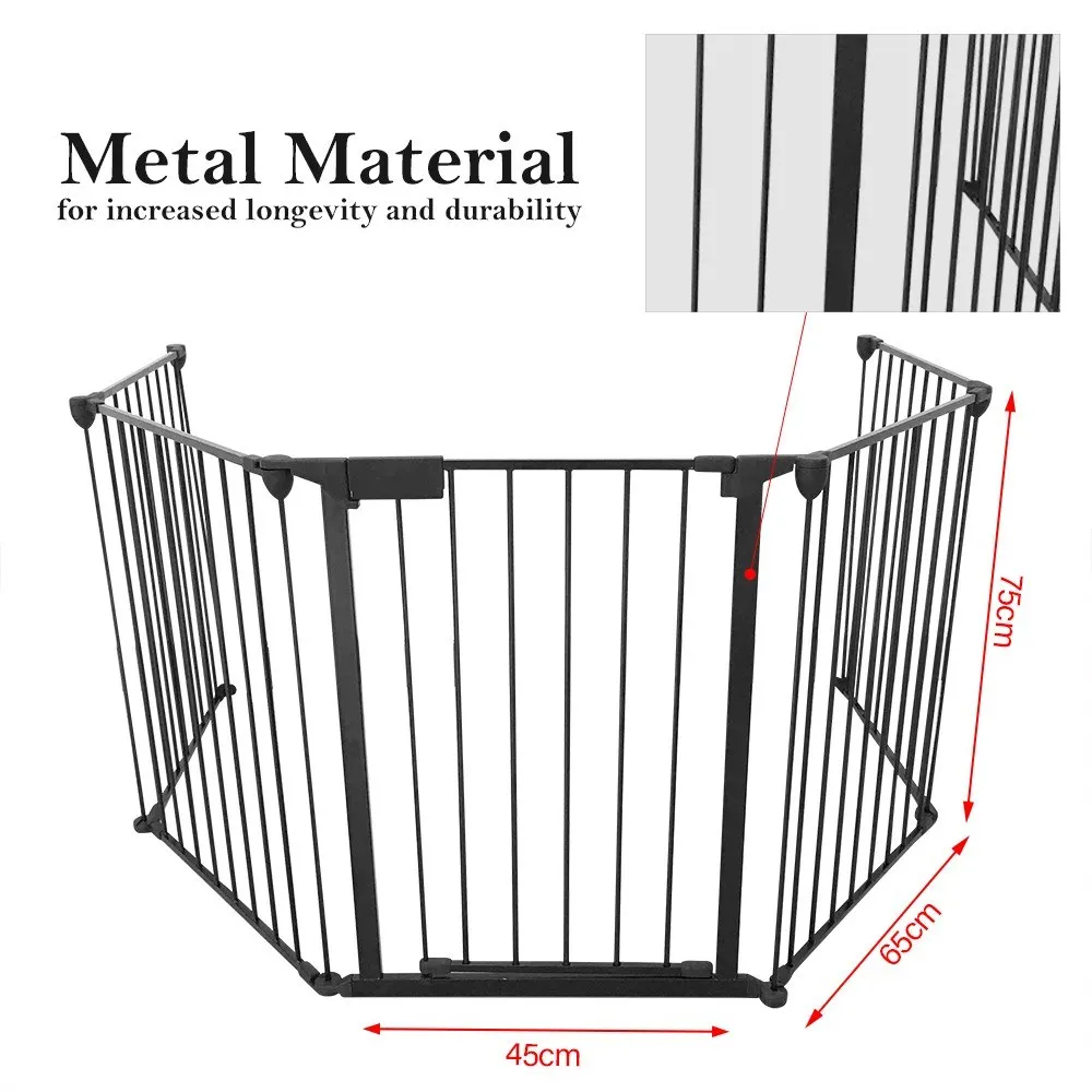 Clôture de cheminée en métal pour animaux de compagnie et bébé, barrière de  sécurité pour chien, barrière de feu pour bébé - AliExpress