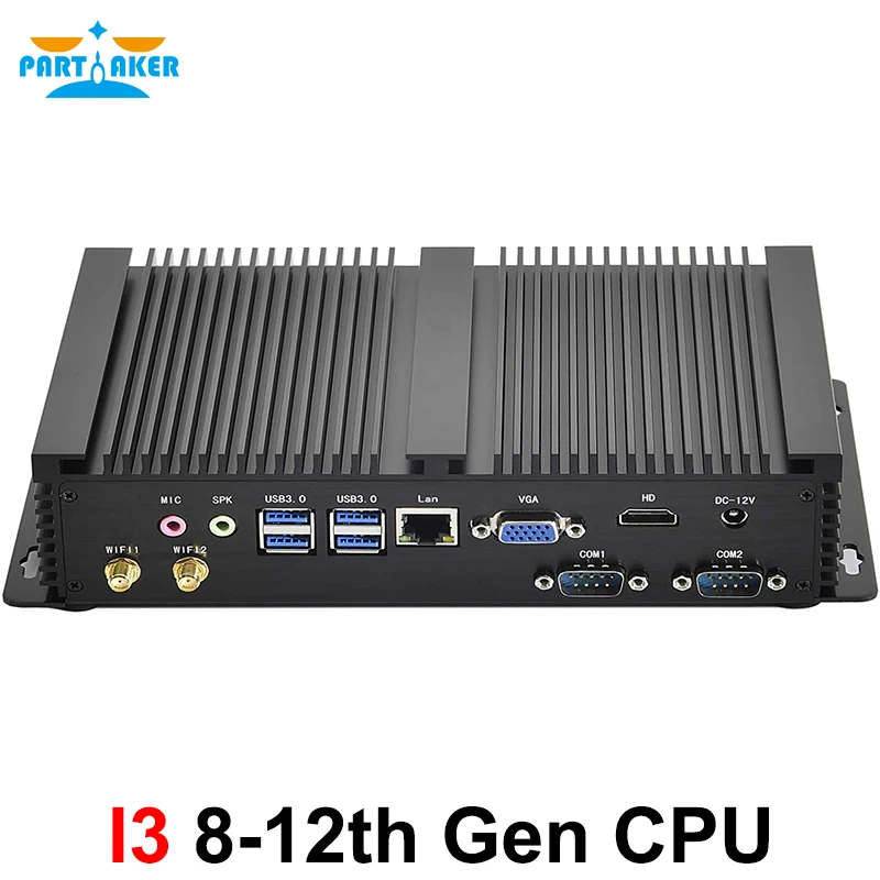 Mini Pc Industriale I7 1265U I5 1235U I7 1165 G7 2 Xddr4 2 * Rs232 Com Micro Computer Senza Ventola Window11 Linux Ubuntu Per Pc Industriale