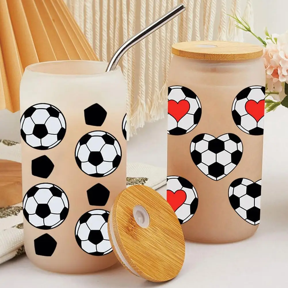 

UV DTF Transfer Stickers Waterproof Oil-resistant Tear-resistant DIY Ball Stickers For Water Bottle Coffee Mug Laptop