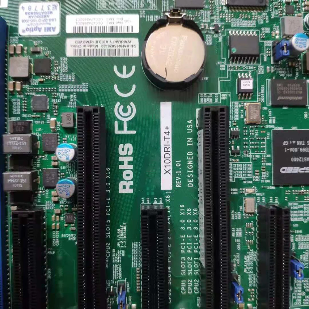슈퍼마이크로 서버 마더보드 E5-2600 v4/v3 제품군 쿼드 LAN(X540 10GBase-T LGA2011 DDR4 X10DRi-T4+ 포함)용