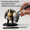 6pcs Miniature Painting Dry Brush Set Professional Modeller's Paint Brushes for Scale Models Ideal for Enamel Fantasy 5