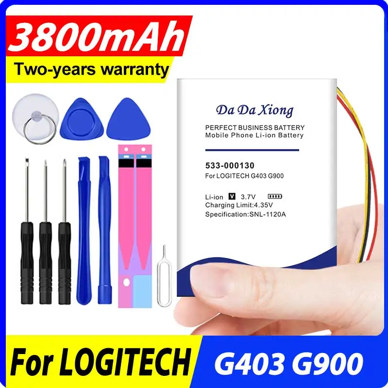 Top Batteria Ad Alta Capacità 533-000130 Per G403 G900 G903 G703 X100