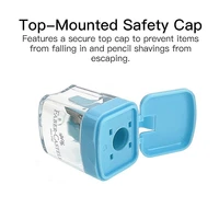FABER-CASTELL Macron Color Single-Hole Pencil Sharpener Compact Portable Sharpener for Art Students Pencil Sharpening Tool 3