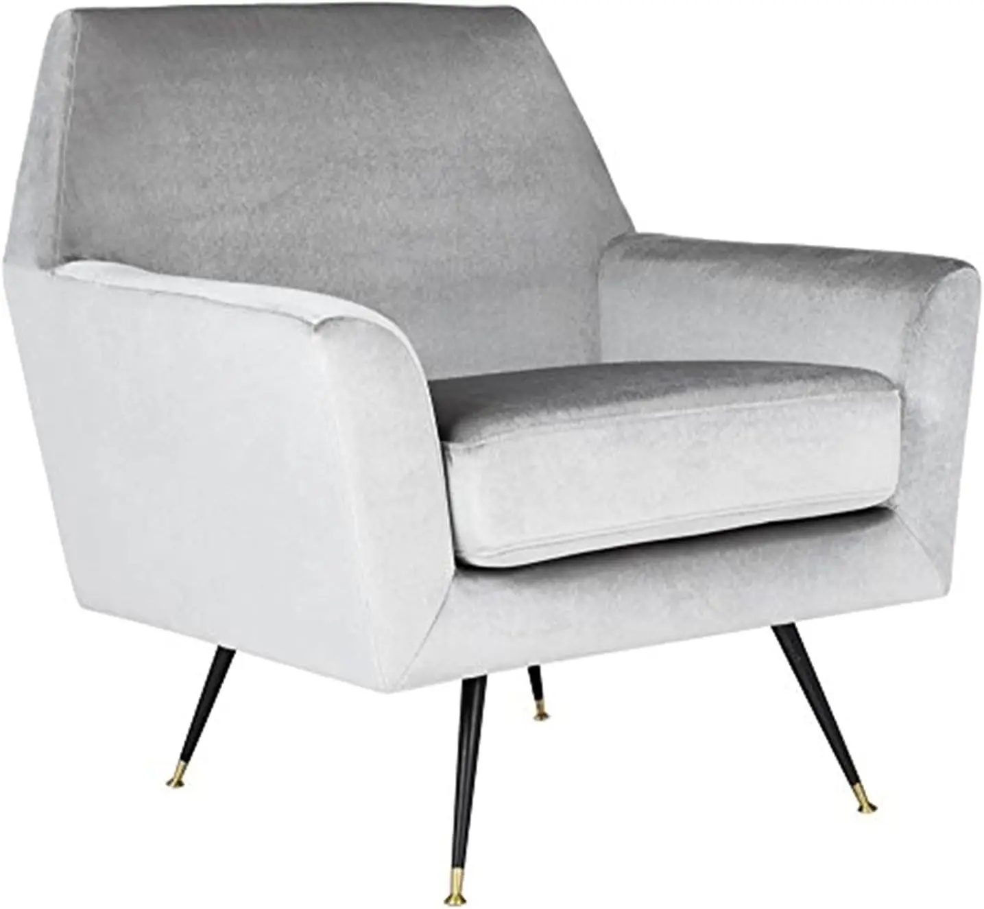 

Safavieh Accent Chair, Normal, Light Grey Velvet