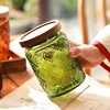Vintage Glass Kitchen Storage Jar Kitchen and Pantry Glass Storage with Airtight Wood Lid for Cookies Candy Coffee Tea 3