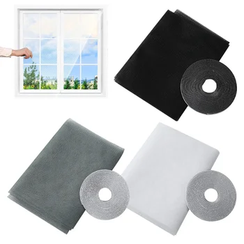 Anti Fly Mosquito Net Window Screen Mesh Adhesive Mosquito Insect Flying Bug Net Curtains for Kitchen Windows Home Protector 1