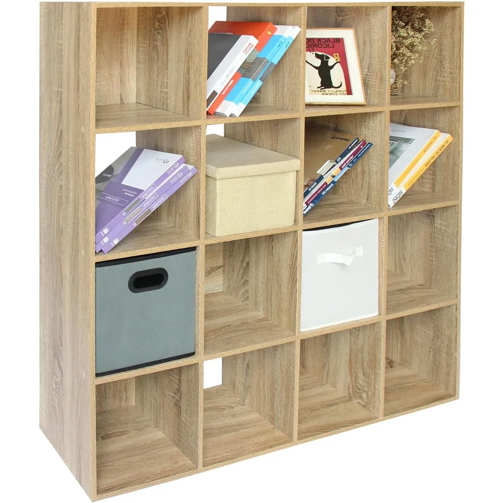 

PACHIRA E-Commerce 16 Cube Closet Cabinet, Unit Shelf, Wooden Storage Cube, Bookshelf File Organizer Rack in Living Room