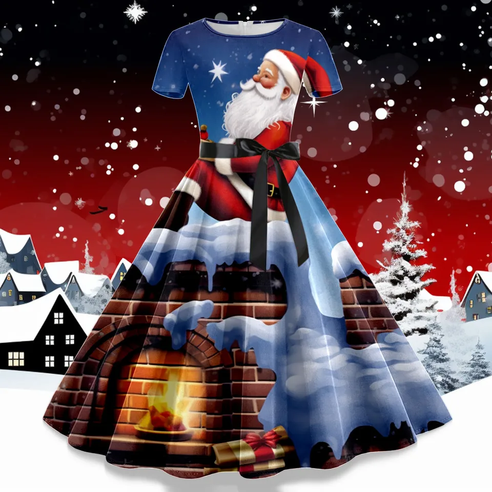 ladies christmas dresses amazon Amazon.com: TEDPRBGE 3 Pcs Mrs. Claus Santa Costume Red Christmas Dress Long Sleeve Dress Women Christmas Party Dresses (M) : Clothing, Shoes & Jewelry