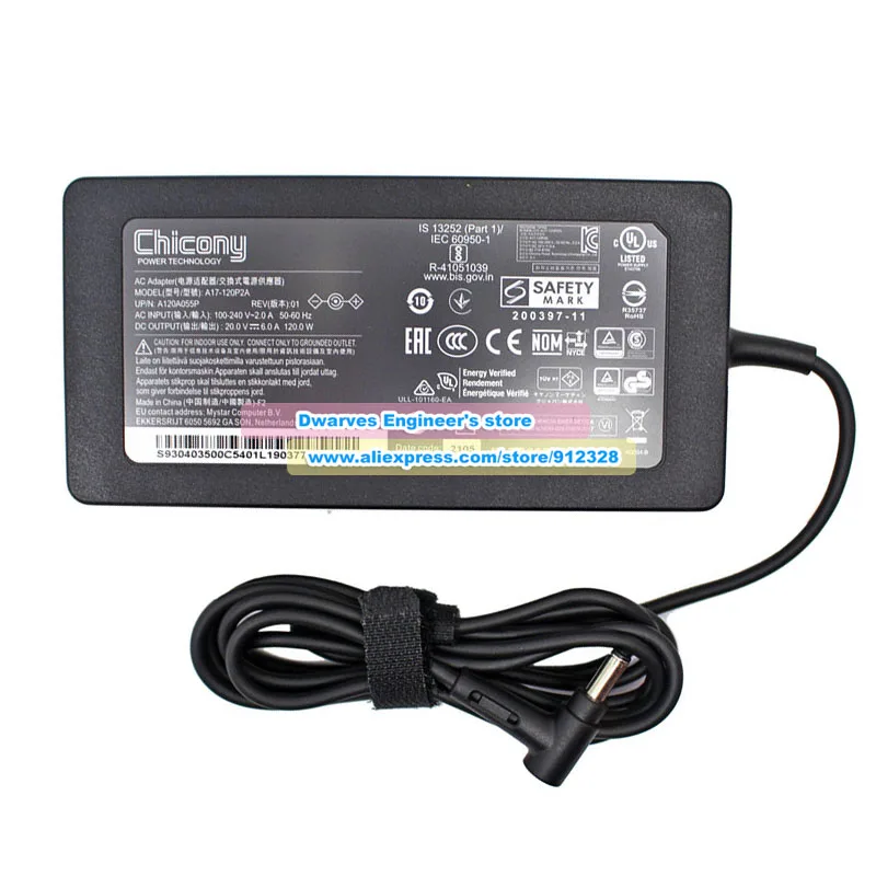 Chicony ACアダプター,msi,gf63,薄い,10sc,11sc,11sc,MS-16R5