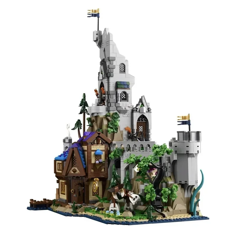 MOC 3745pcs Dungeons Red Dragon's Tale Building Blocks Bricks House Model Assemb