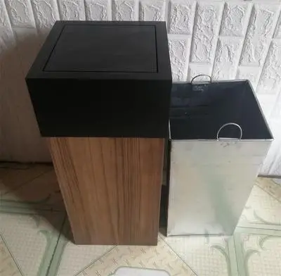 

Kitchen Dumpster Bathroom Trash Can Bucket Garbage Paper Basket Toilet Trash Can Large Wastebasket Cubo De Basura Rubbish Bin