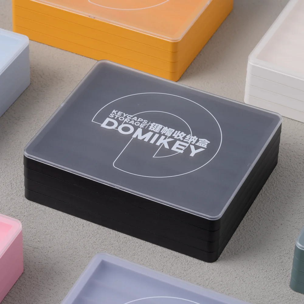 Domikey-keycap Storage Box Camadas Adequado para Cherry Perfil Keycaps Stock Grupo Branco Preto Apenas