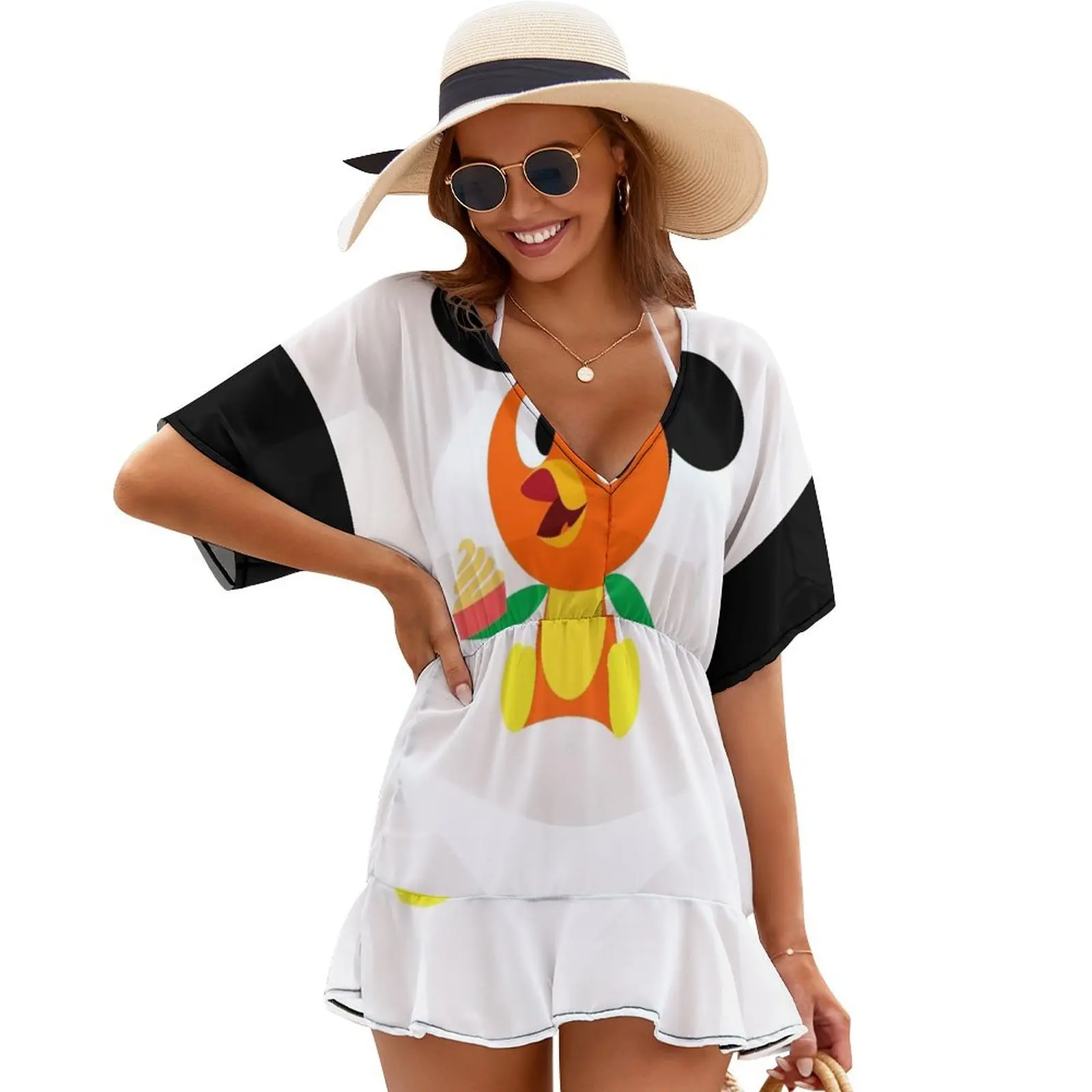 

Orange Bird Cover Ups Women's dress luxury woman evening dress dress for women summer