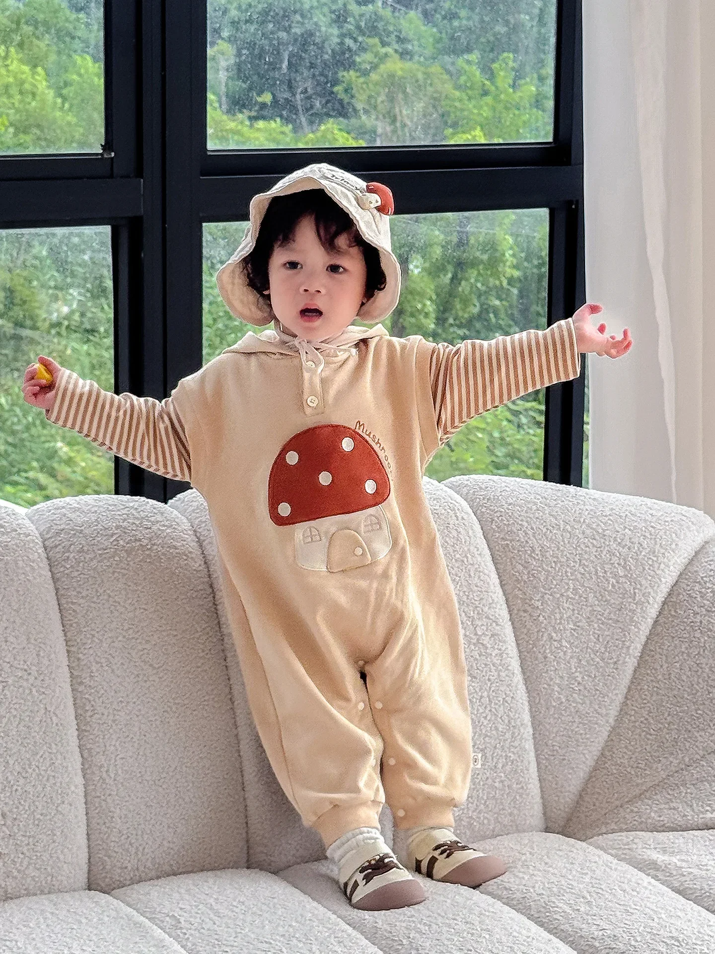 Conjunto Moletom Com Capuz Para Bebês - Roupinha Fofa De Inverno