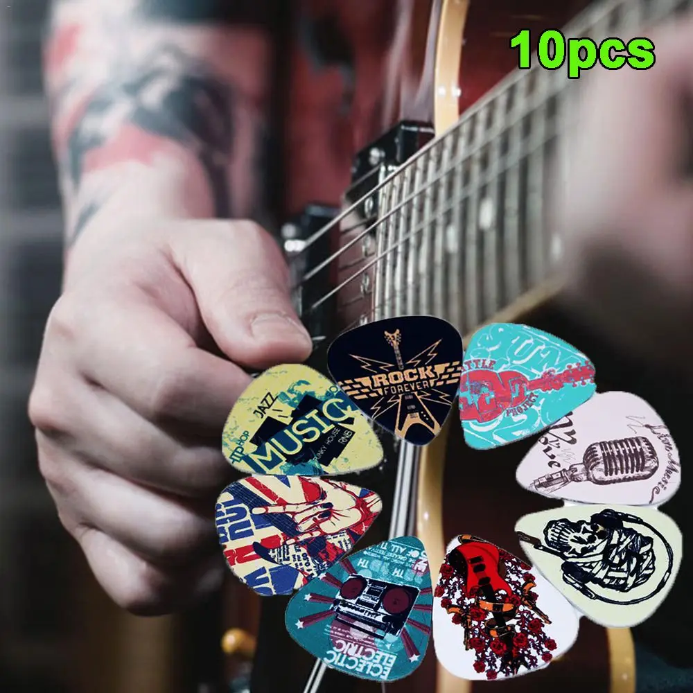 Folk Pattern Rock Electric Gestures Acoustic Guitar Picks Shrapnel Celluloid Plectrums
