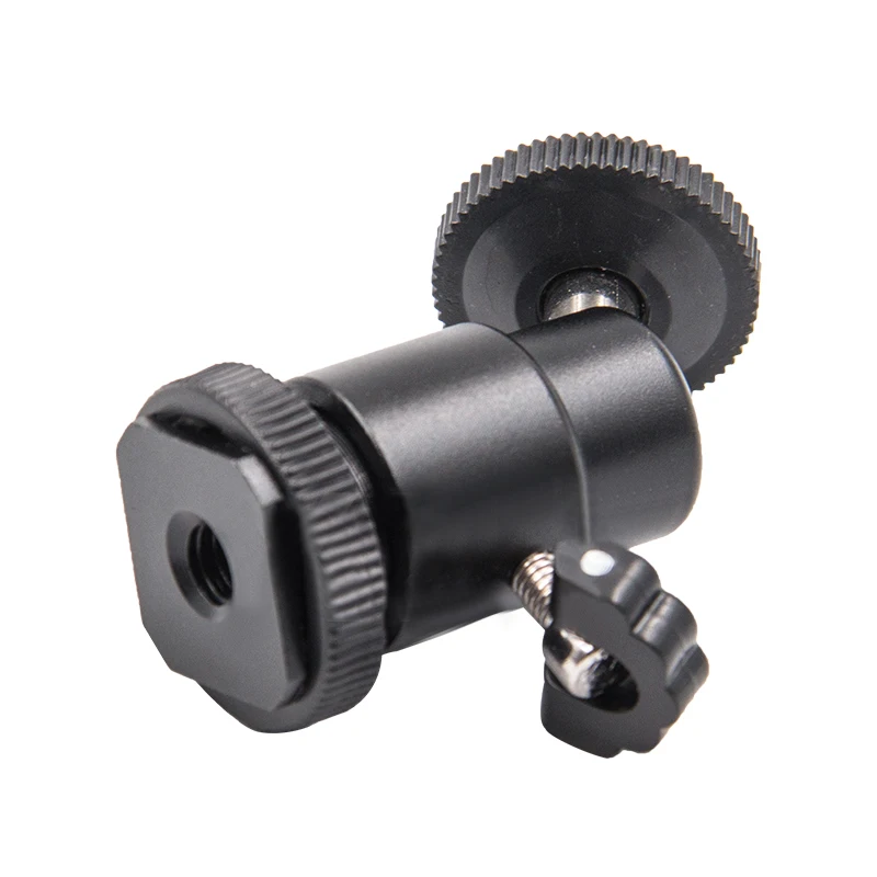 Ball Head For Camera Tripod LED Light 1/4 Screw Rotary Mount Stand Aluminum Mini Tripod Ball Head Hot Shoe Adapter Cradle tripod ball head cold shoe ball head camera head adapter camera panoramic head