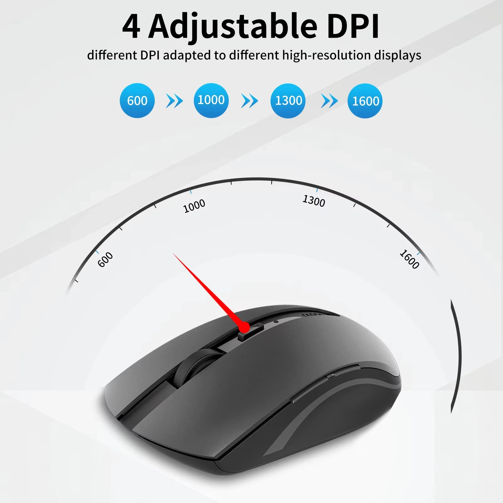 Wireless Mouse Rapoo 7200M Multi-Mode Wireless Mouse Noiseless Bluetooth Mouse 1600DPI Bluetooth 3.0/4.0 RF 2.4GHz for Three Devices Connect