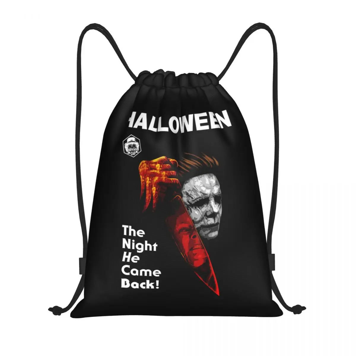 

Рюкзак на шнурке с ножами Майкла Майерса для женщин и мужчин, спортивный рюкзак для тренажерного зала, складной рюкзак для Хэллоуина, сумка для покупок