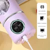 700ML Electric Wireless Digital Display Mixer Portable Juicer Fruit Smoothie Juice Cup Rechargeable Smoothie Juicer 12 Blade 6
