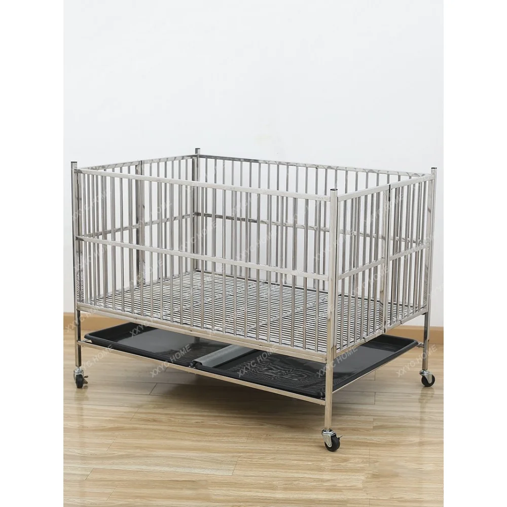 Gabbia Per Animali Domestici Pieghevole In Acciaio Inossidabile Teddy York Bichon Vip Gabbia Per Cani Da Esposizione Per Cani Di Piccola Taglia