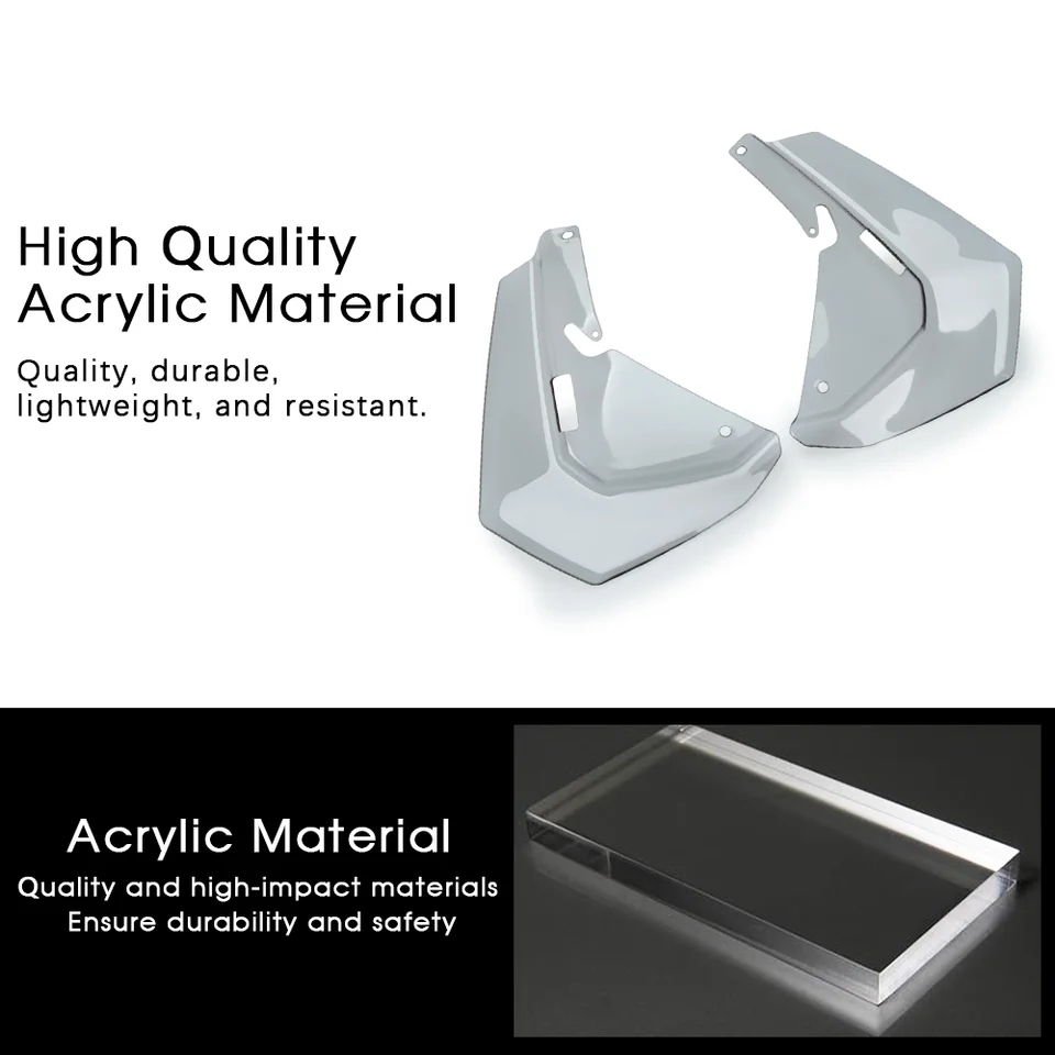 Spoiler Laterali In ABS Per BMW R1300GS – Deflettori Aria Parabrezza Dark Grey, Modelli 2023-2025, Aerodinamica E Stabilità