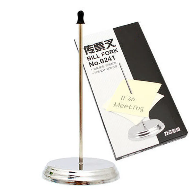 HOME] Stainless Steel Receipt Holder Spike Bill Memo Note Spike Stick