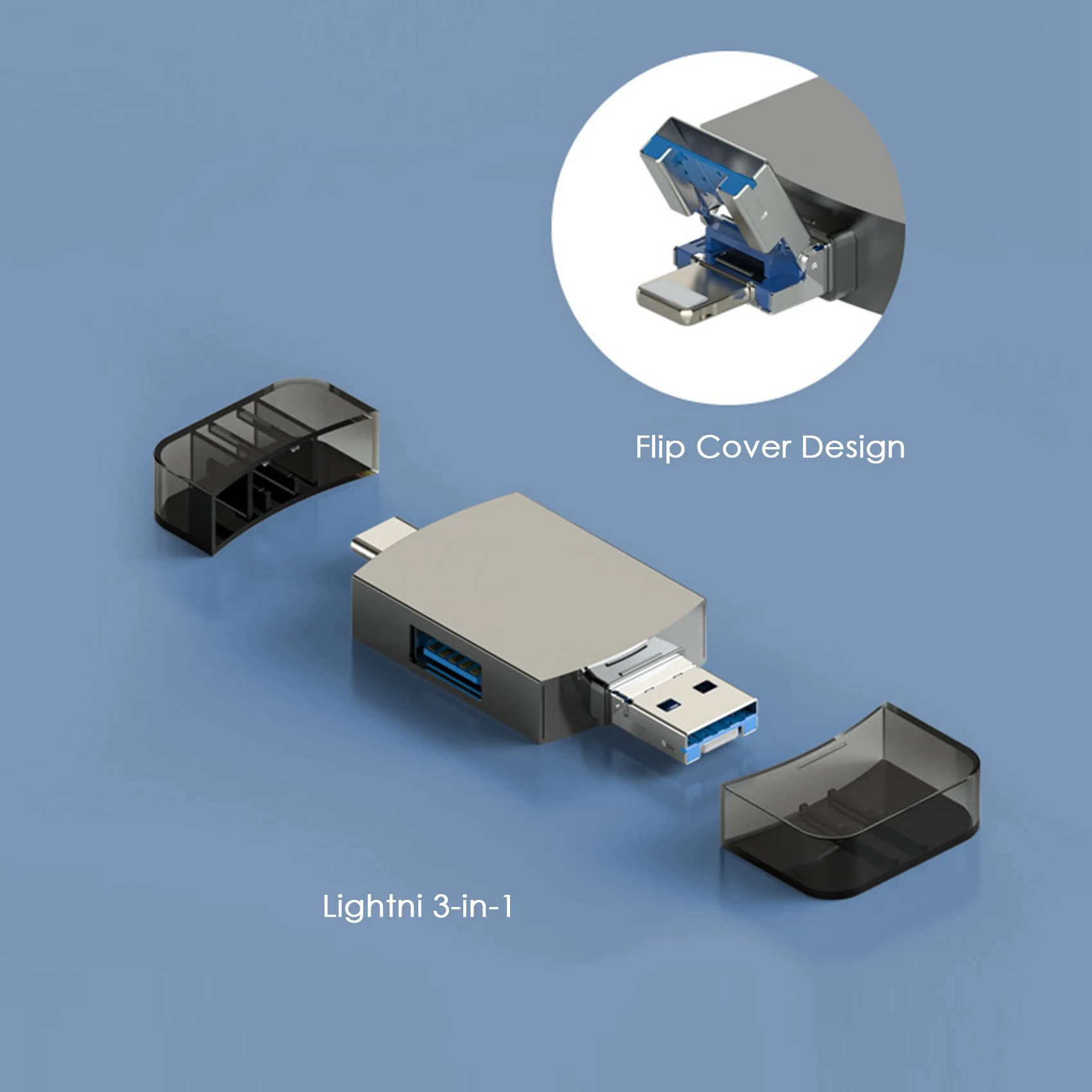 휴대용 다기능 카드 리더, TF SD 카드 리더, USB3.0 어댑터, 휴대폰 컴퓨터용