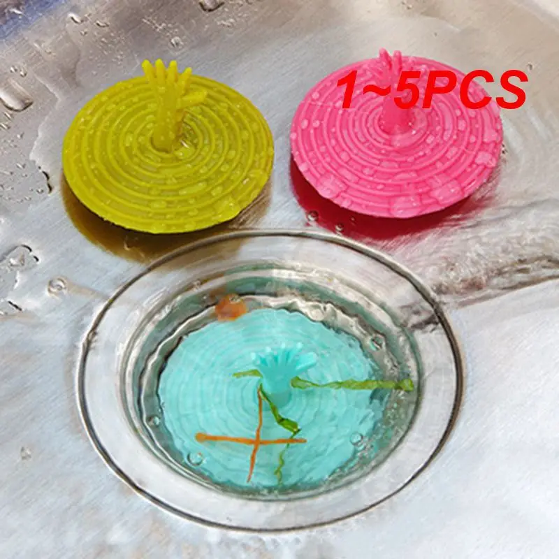 1~5PCS Water Plug Easy To Use Convenient Leak-proof Colorful Durable Leak-proof Water Stopper Portable Sink Plug