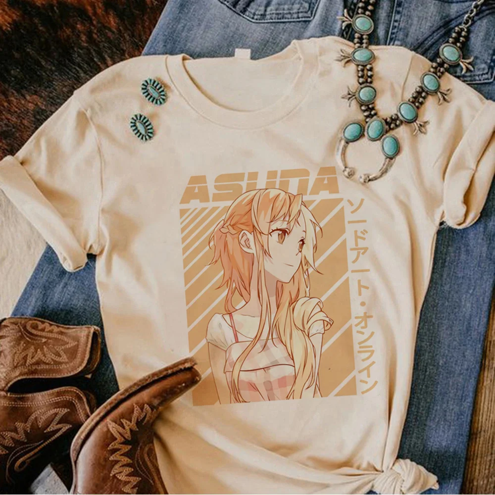 

Sword Art Online Tee women manga t shirt girl Japanese graphic anime clothes