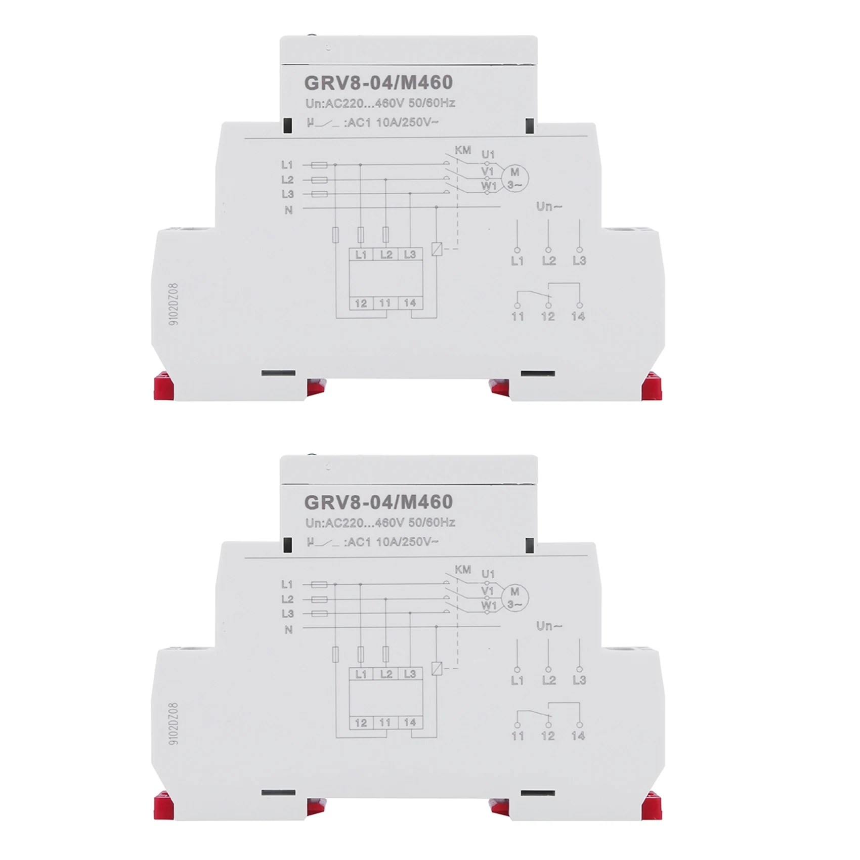 

2X GRV8-04 M460 3-Phase Voltage Monitoring Relay Phase Sequence Phase Failure Protection Voltage Control Relay