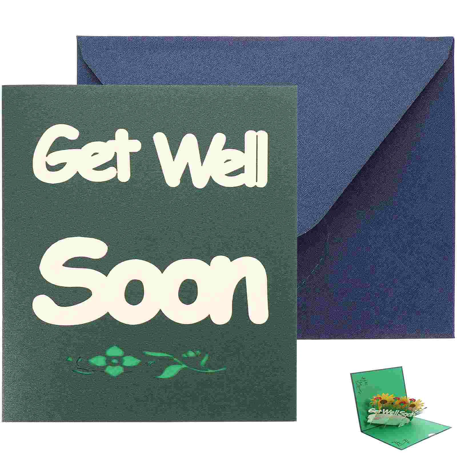 

1Pc Chic Greeting Cards Three-dimensional Blessing Cards Paper for Comfort