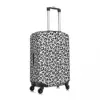 Black White Leopard Print Suitcase Cover Animale Snow Cheetah Fun Business Protection Luggage Case Vacation 3