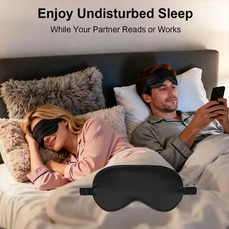 Silk Comfort Sleep Mask – Soft, Lightweight Blackout Eye Cover for Restful Sleep