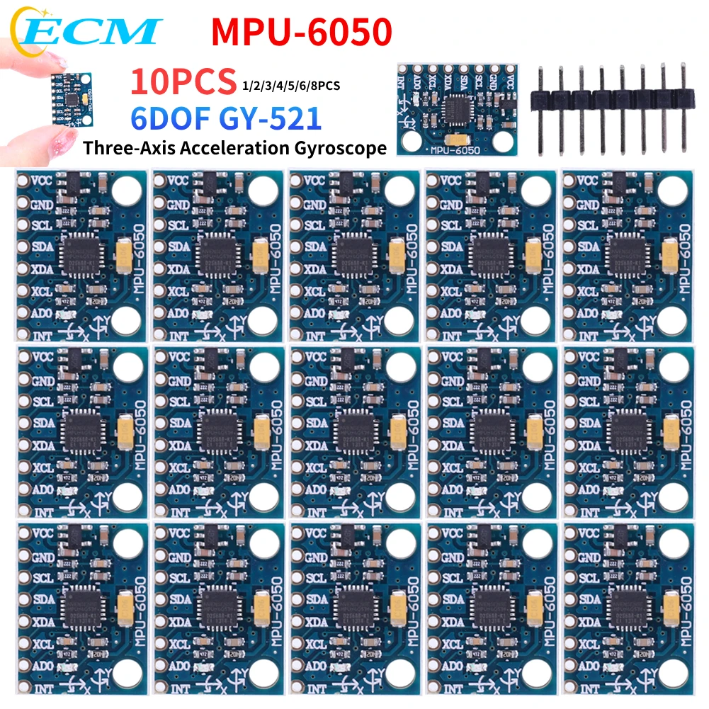 GY521MPU6050Module3AxisAnalogGyroSensorThreeAxis