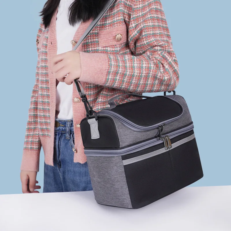 Cooler Bag Outdoor Picnic Bag Waterproof Camping Travel Organizer Bag Thermal Cooler Lunch Box Portable Food Large Capacity Storage Handbag