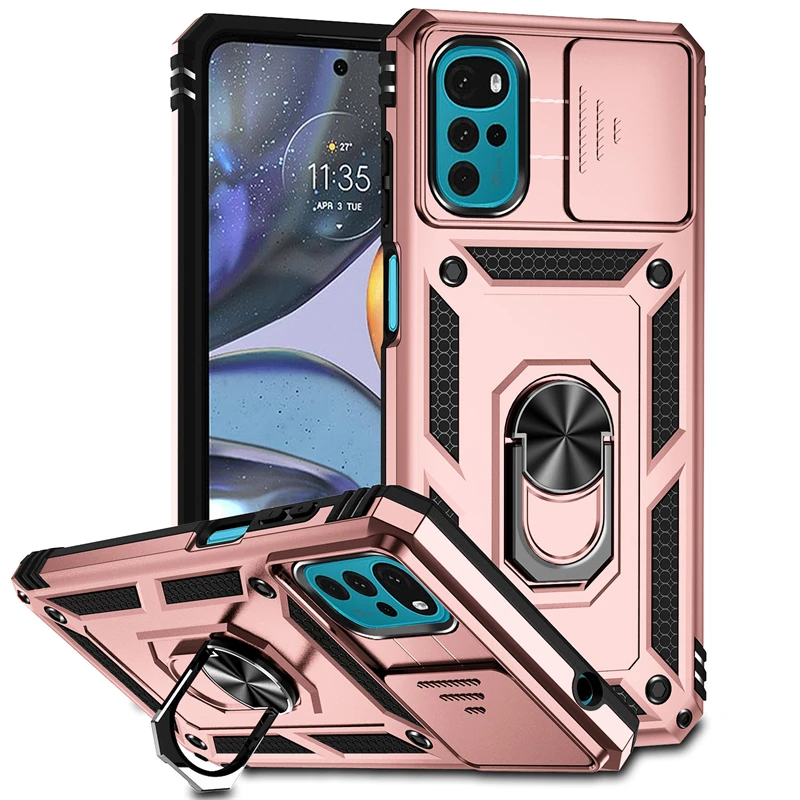 Enhanced Magnetic Phone Holder Bumper Case – Full Cover with Push Window Design
