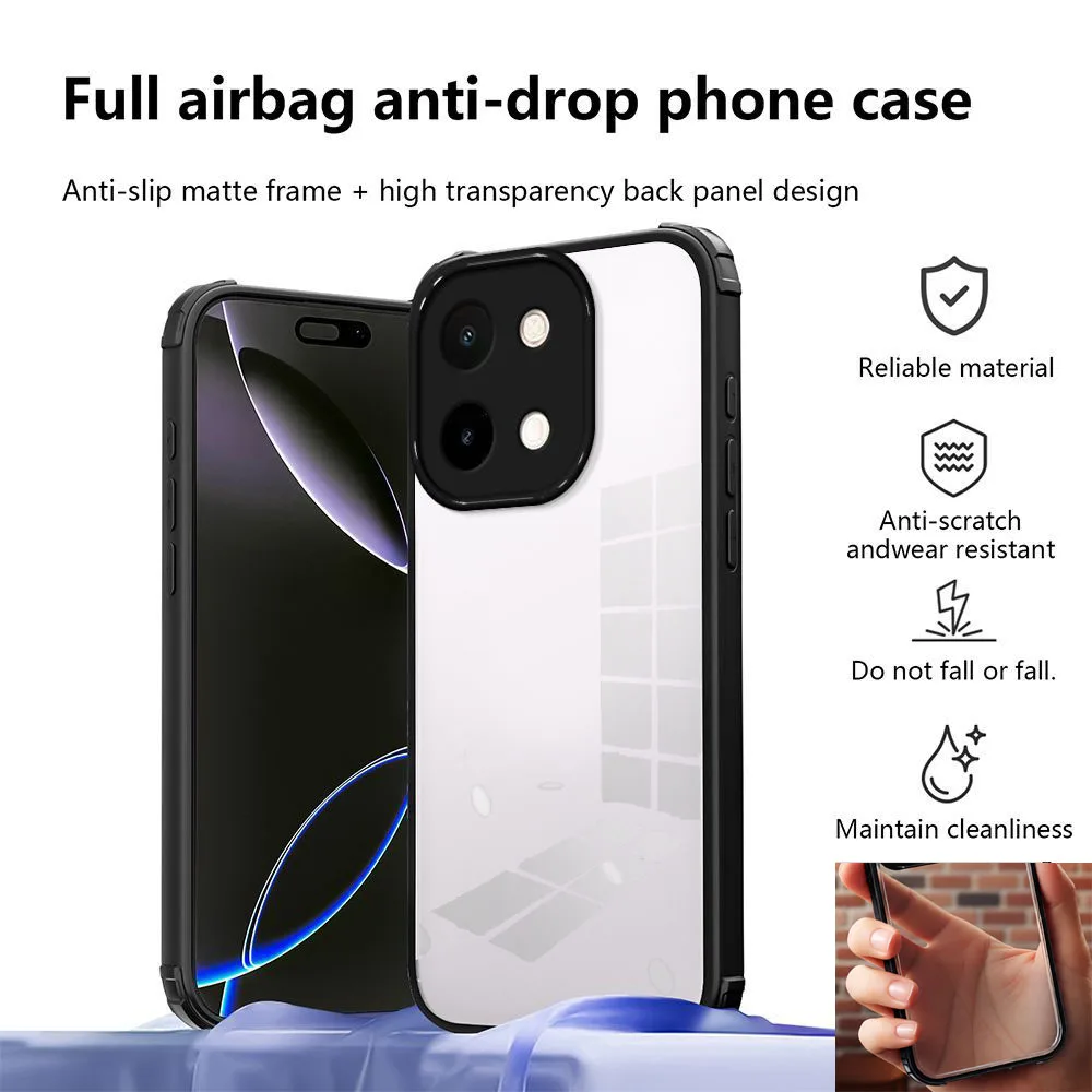 Enhanced Anti-Drop Shockproof Hard Acrylic Back Phone Case with Advanced Protection