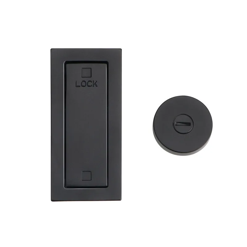 Sliding Door Lock Indoor Sliding External Padlock New Chinese Style Built-in Wooden Door Kitchen Ghost Lock