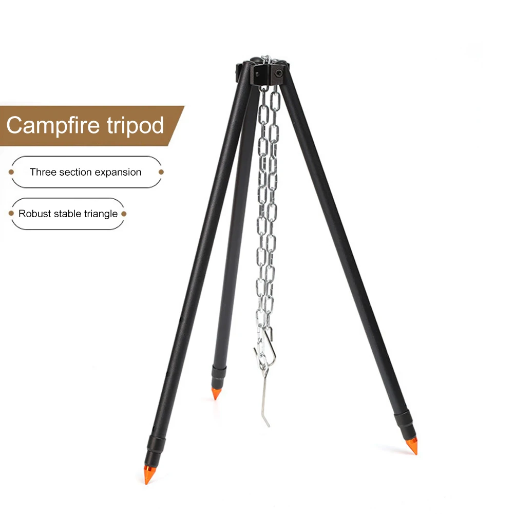 Tripod Multipurpose Outdoor Camping Picnic Grill Bonfire Stand Tripod Cooking Pot Hanging Chain Sets| | - AliExpress