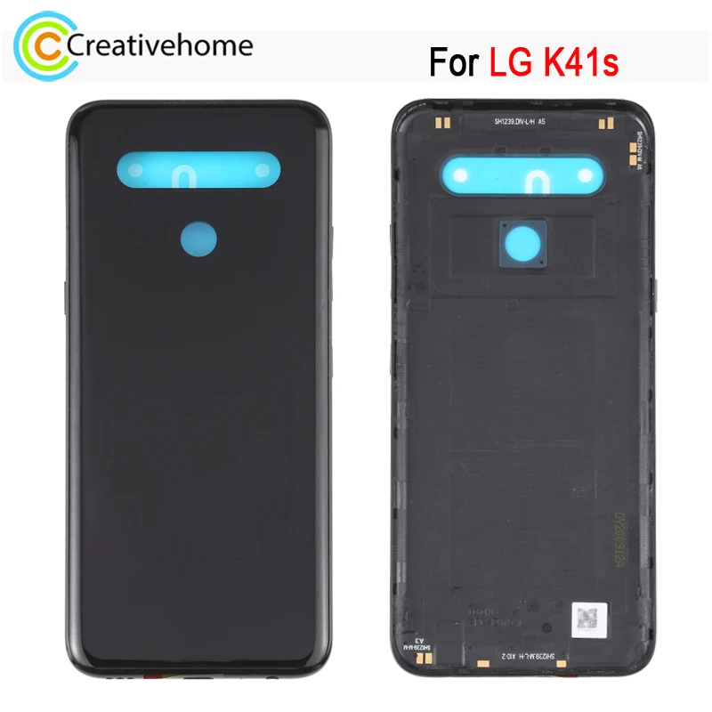 

Задняя крышка батарейного отсека для LG K41s LM-K410/LMK410EMW/задняя крышка с логотипом запасная часть для ремонта