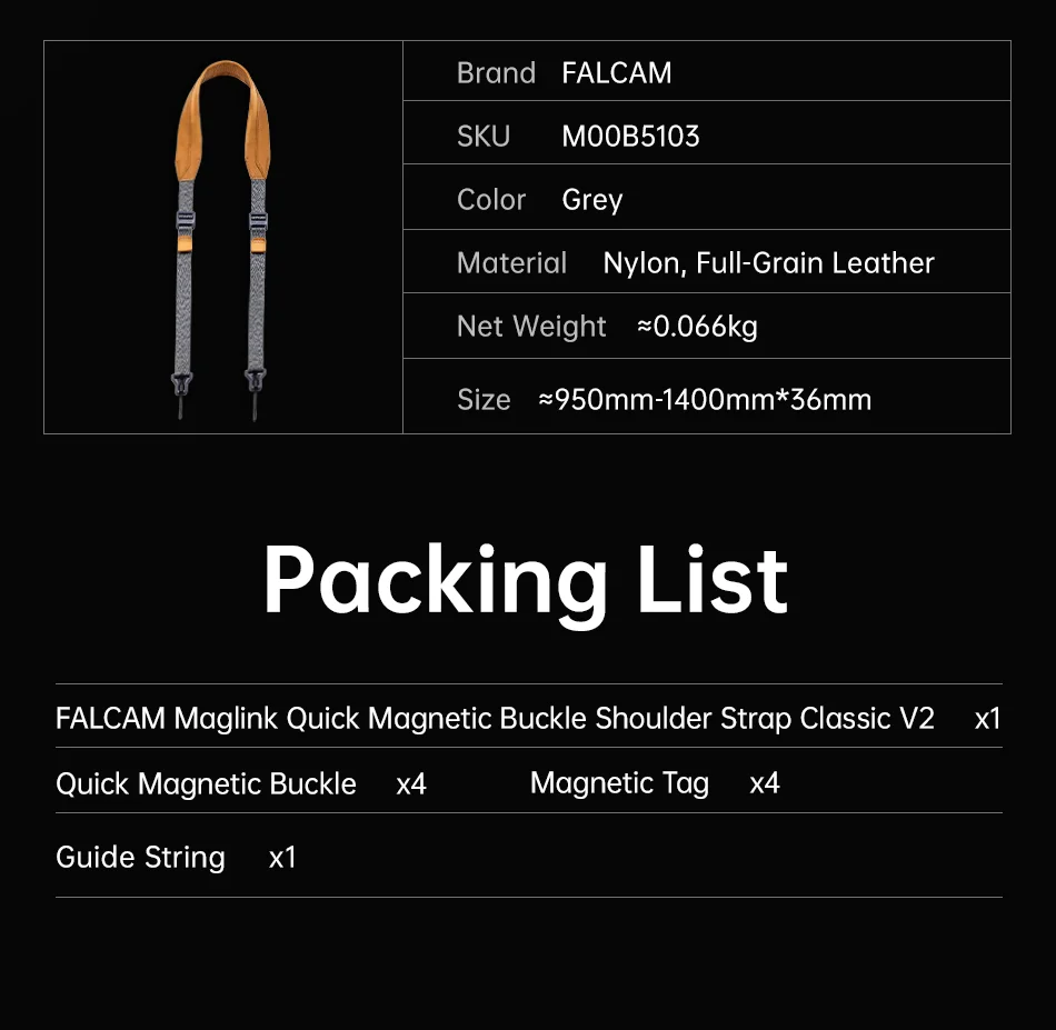 Quick Magnetic Buckle Shoulder Strap Camera Strap for Entry-level DSLRs Mirrorle